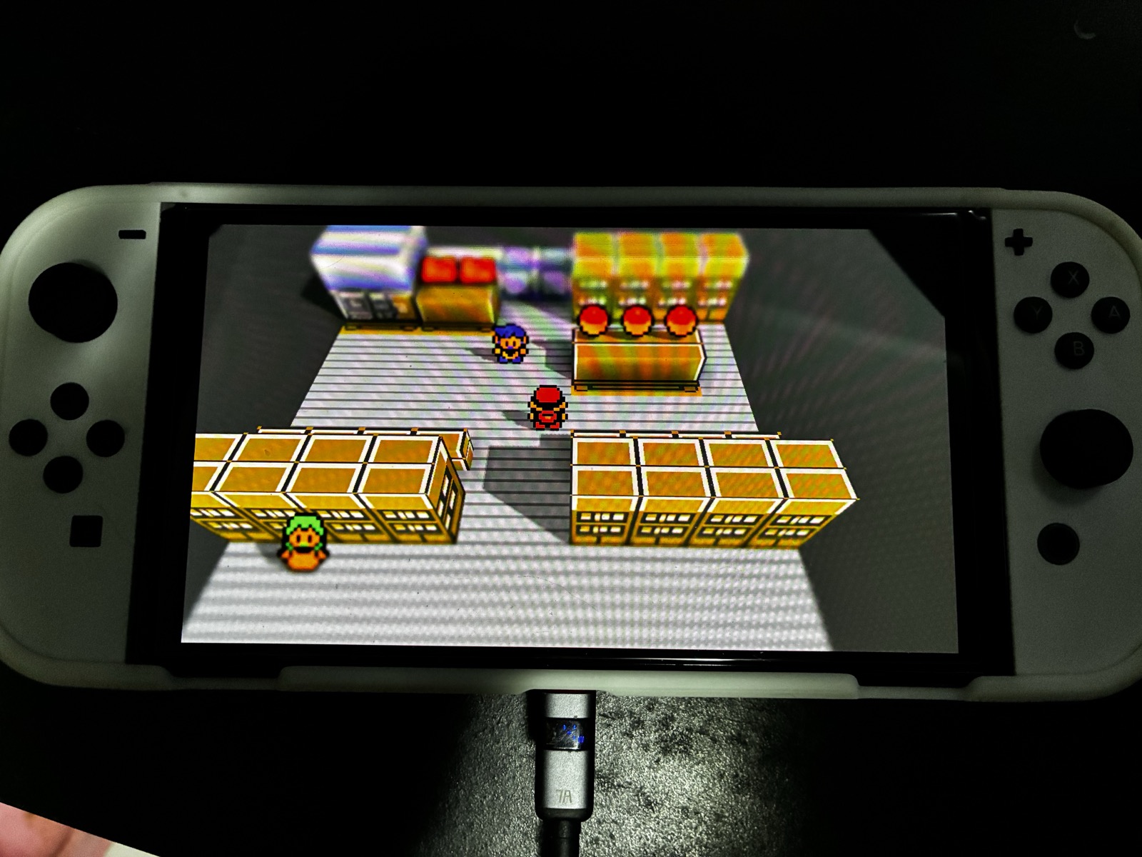 Oak's Lab com o Voxel Mod no Nintendo Switch OLED