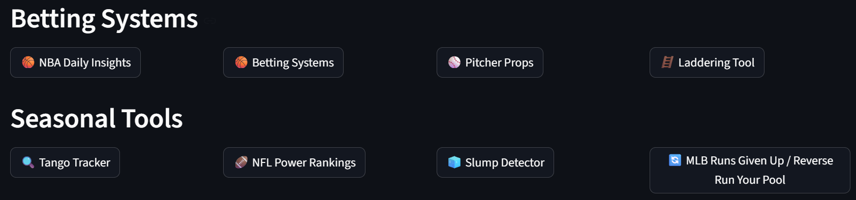 A picture of my sports site.