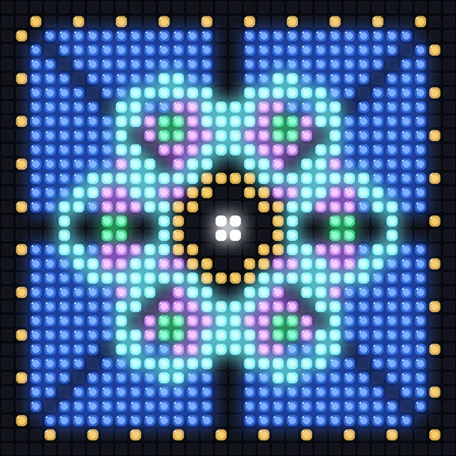 Backlit optical preview of Blueprint 03: Metatron's Crystalline Lattice