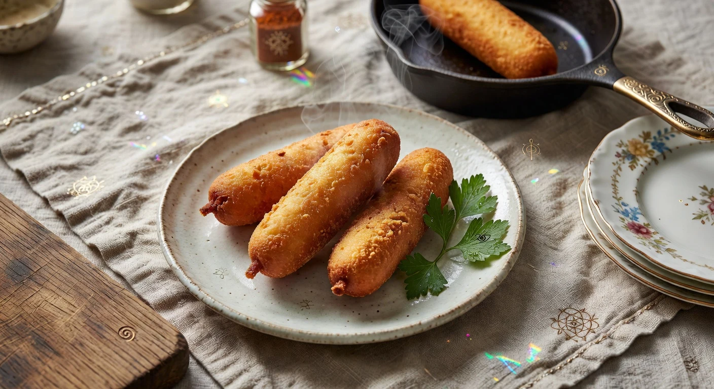 2. Air Fryer Corn Dogs Photographic Plate