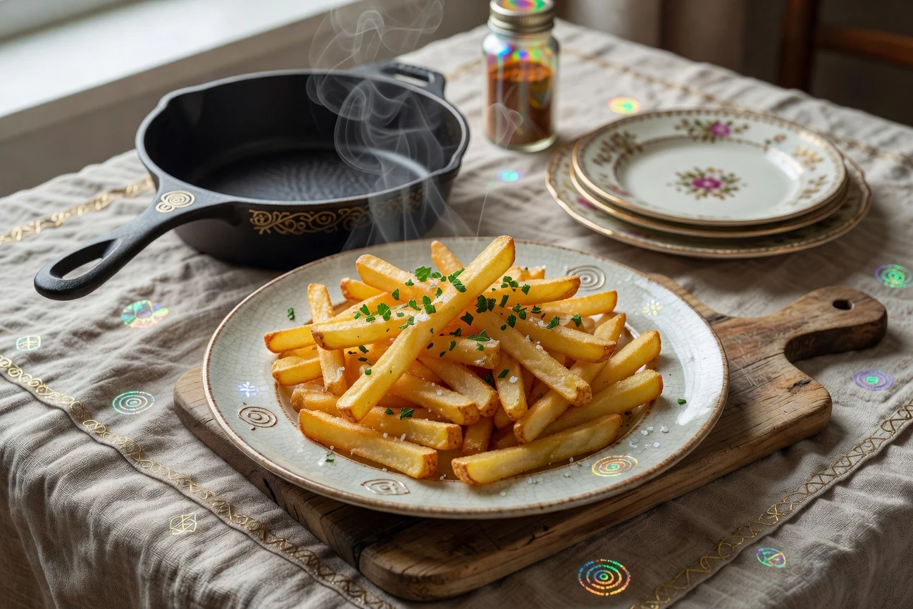 1. Air Fryer French Fries Photographic Plate