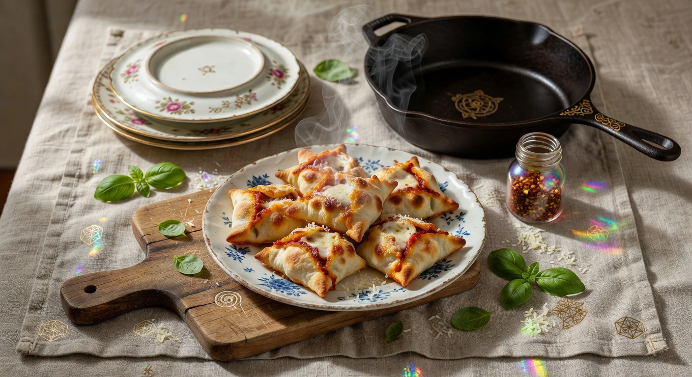 3. Air Fryer Pizza Pockets Photographic Plate