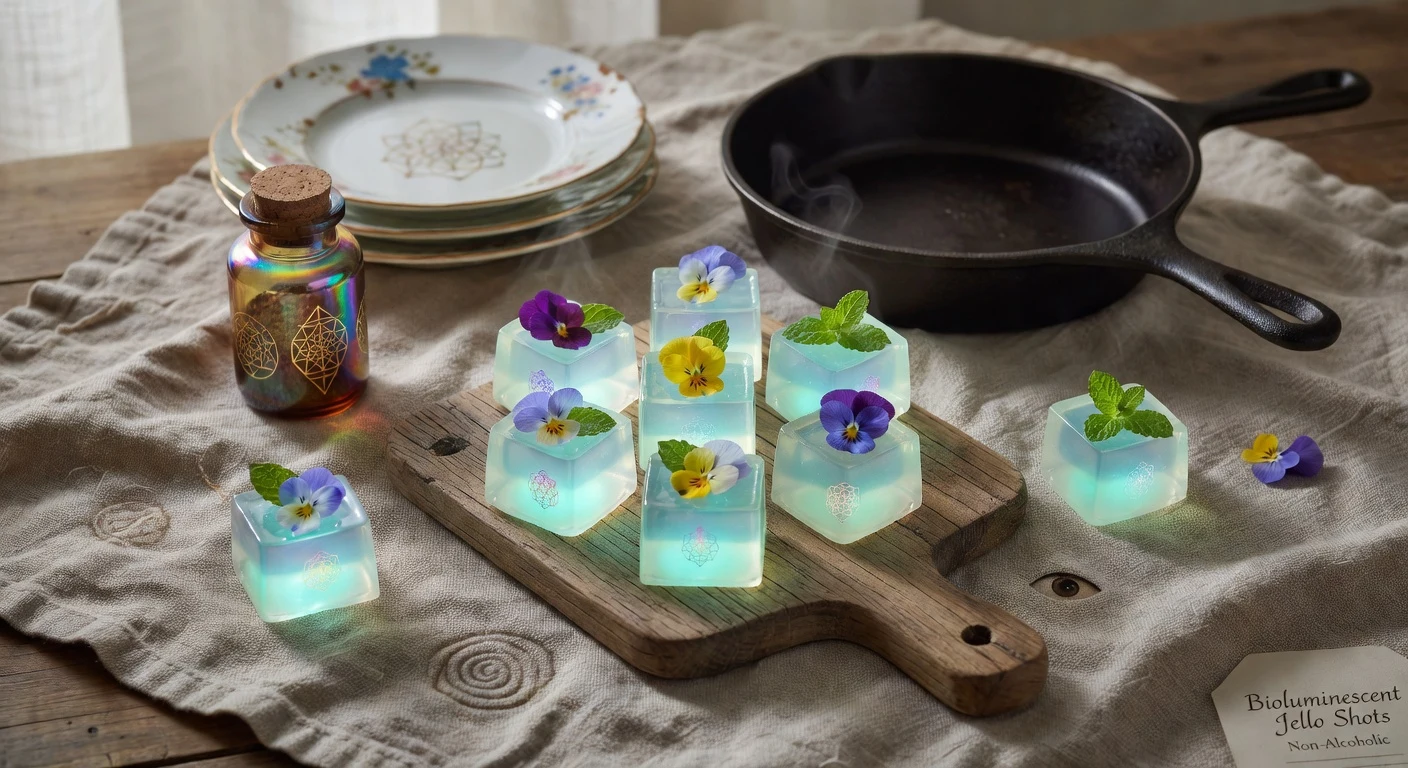 18. Bioluminescent Jello Shots (Non-Alcoholic) Photographic Plate