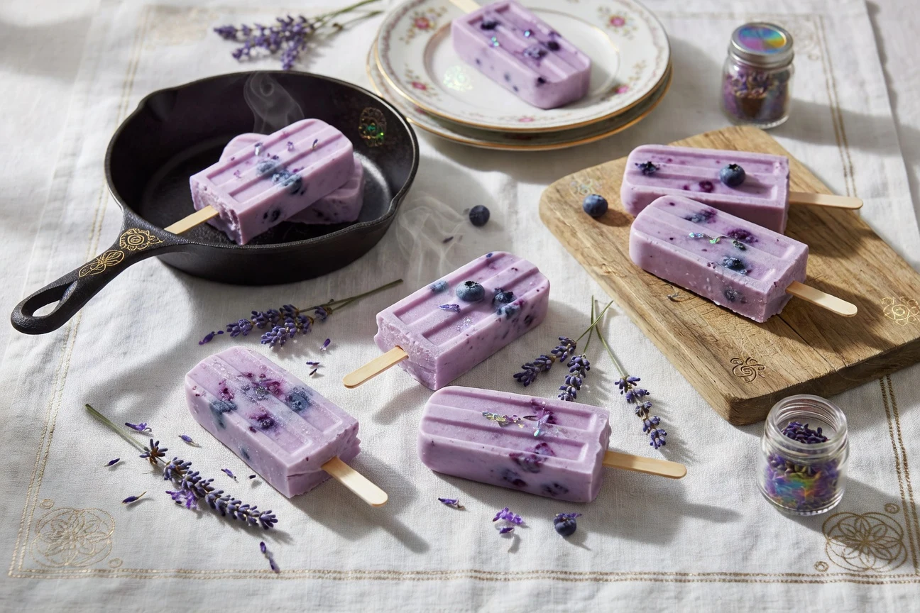 5. Blueberry Lavender Cream Pops Photographic Plate