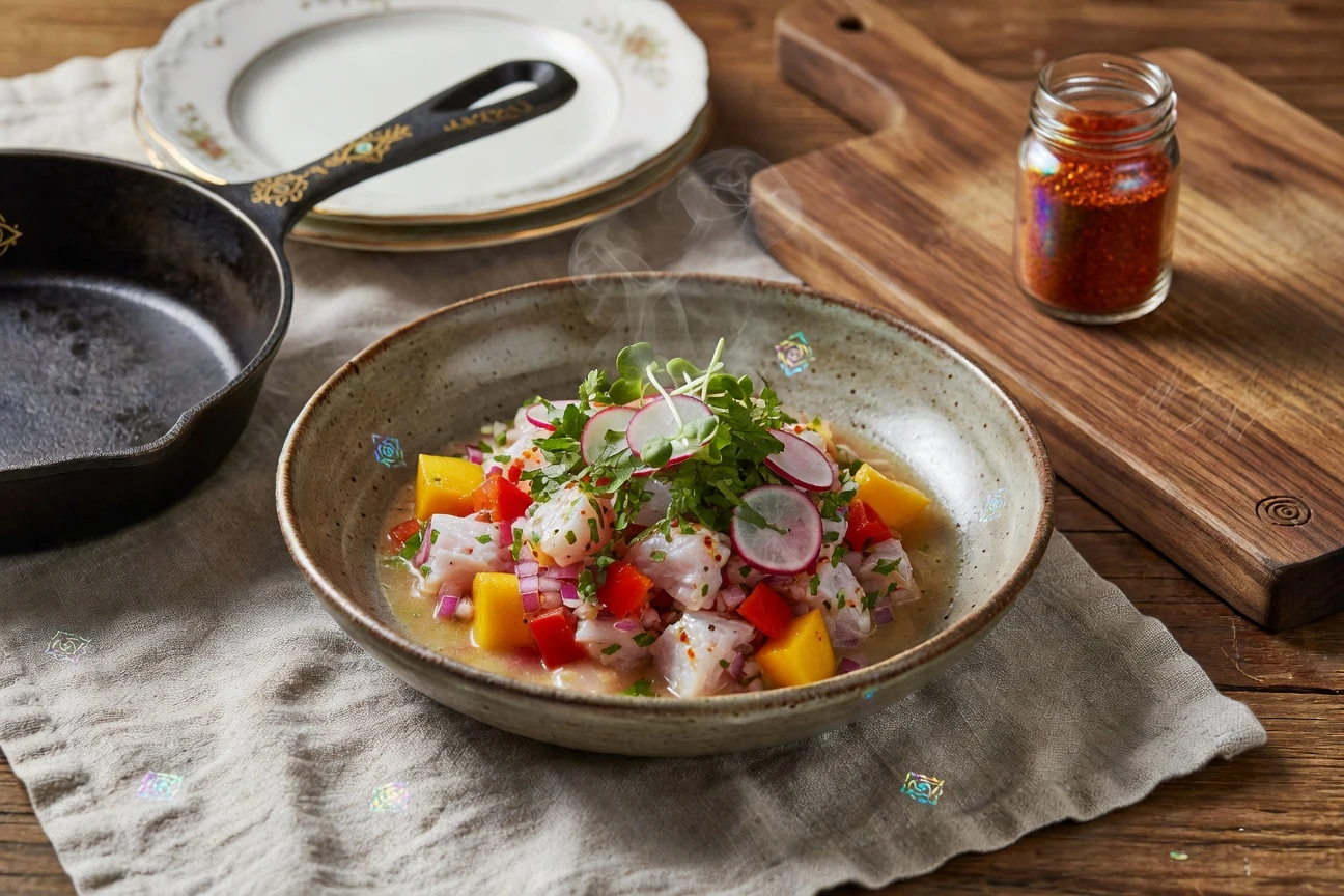 Bob's Ultra-Fresh Sweet & Spicy Ceviche Photographic Plate
