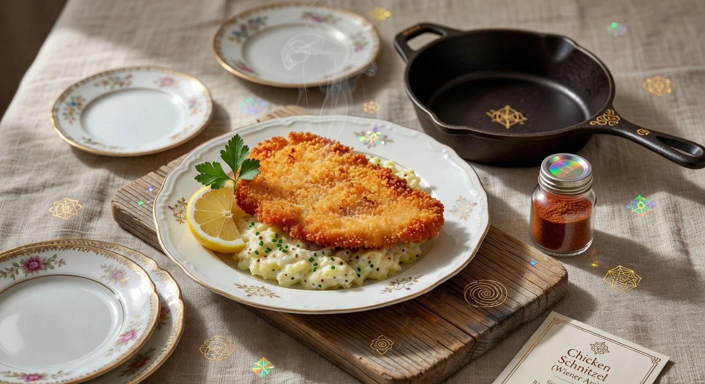 1. Chicken Schnitzel (Wiener Art) Photographic Plate