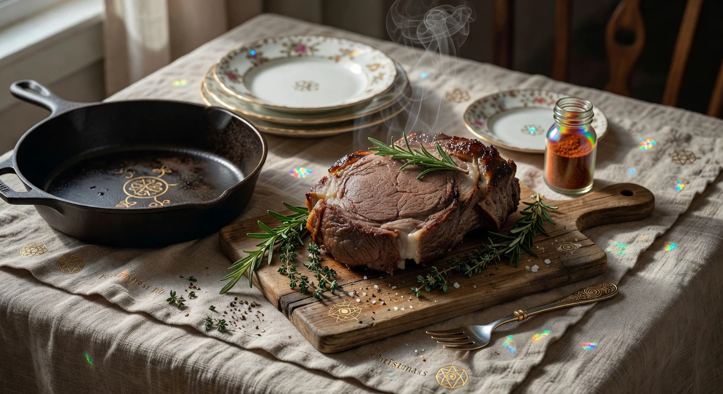 12. Christmas Prime Rib Photographic Plate