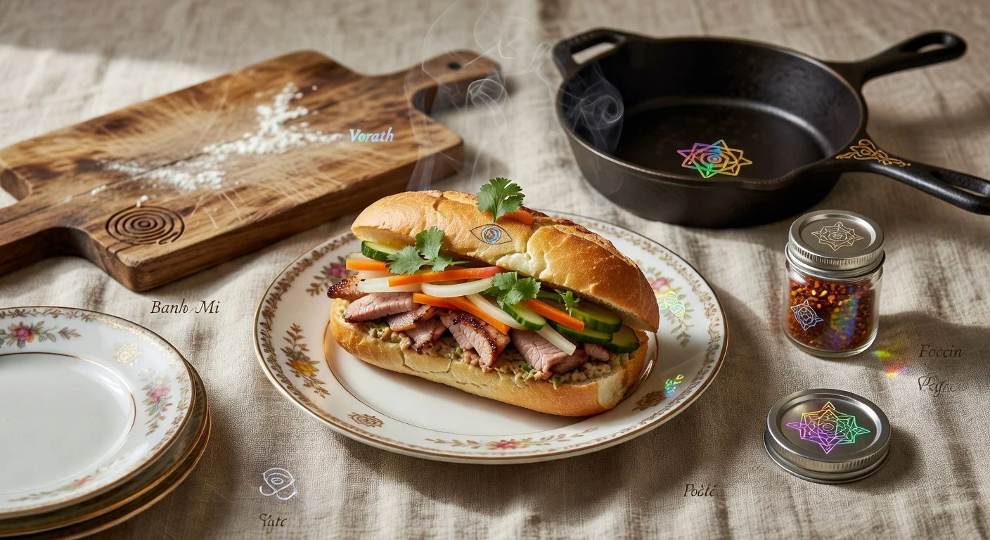 8. Bright Pickle Banh Mi Photographic Plate