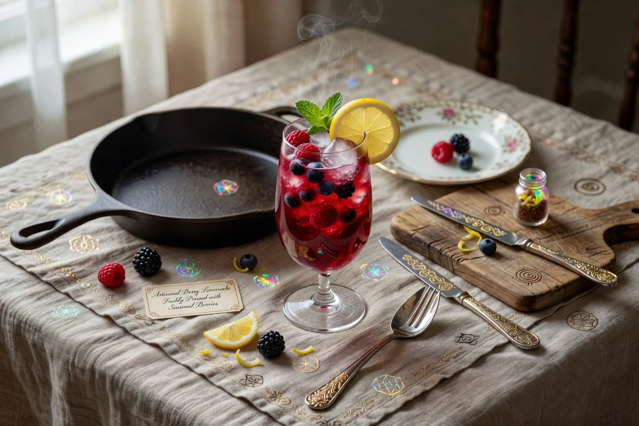Iced Green Tea, Mojito, Berry Lemonade, Yerba Mate & More Photographic Plate