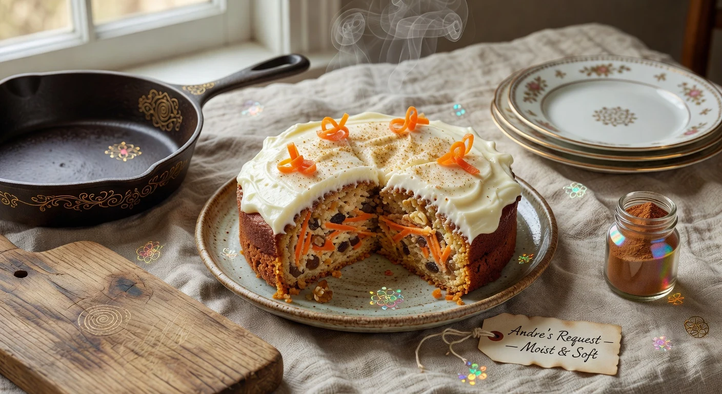 4. Andrew's Soft Carrot Cake Photographic Plate