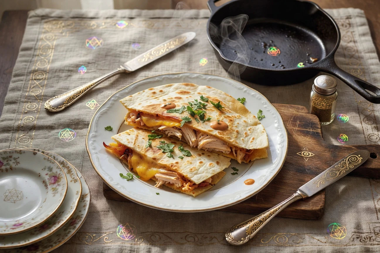 4. Griddle-Melt Chicken Quesadilla Photographic Plate