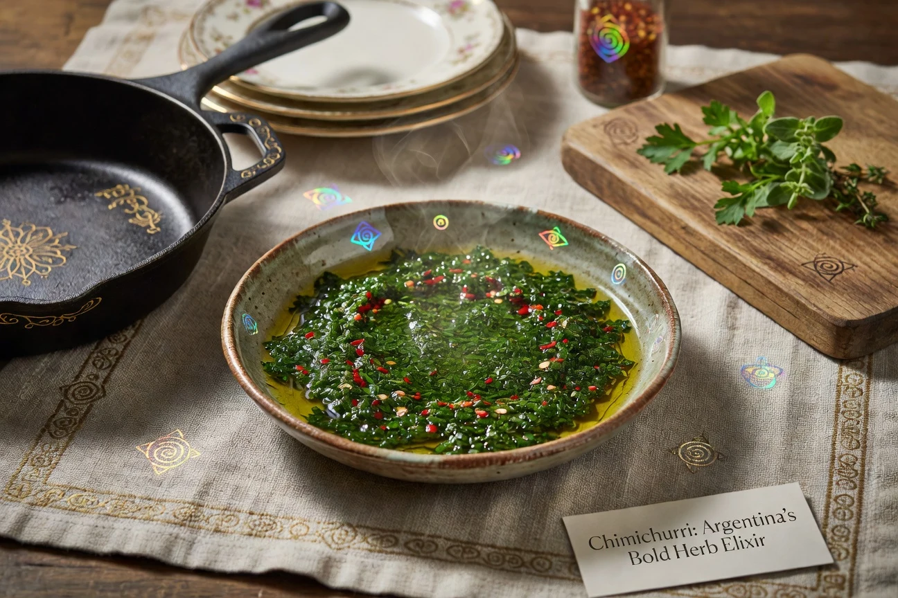 17. Green Spark Chimichurri Photographic Plate