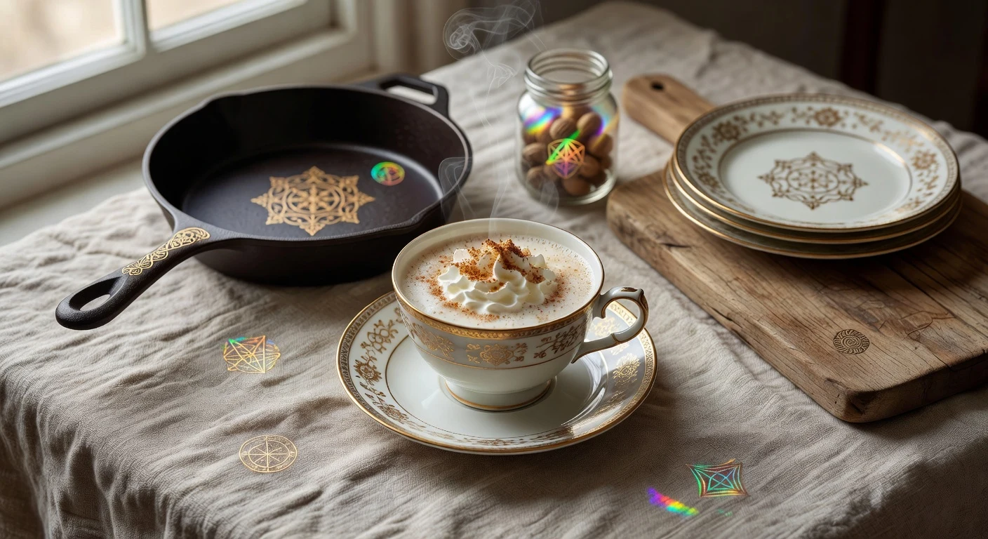 13. Almond Milk Eggnog Photographic Plate