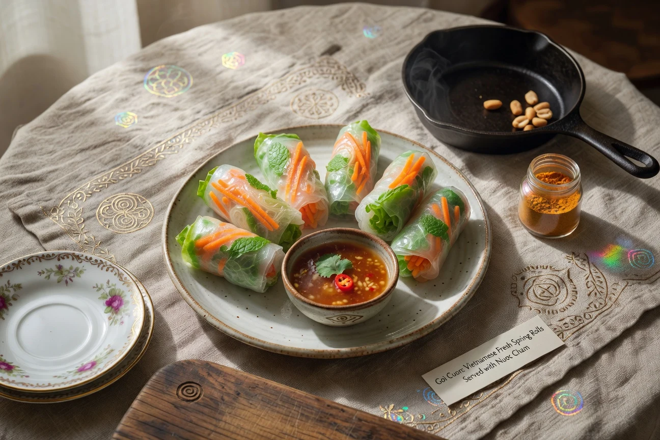 6. Fresh Spring Rolls Photographic Plate