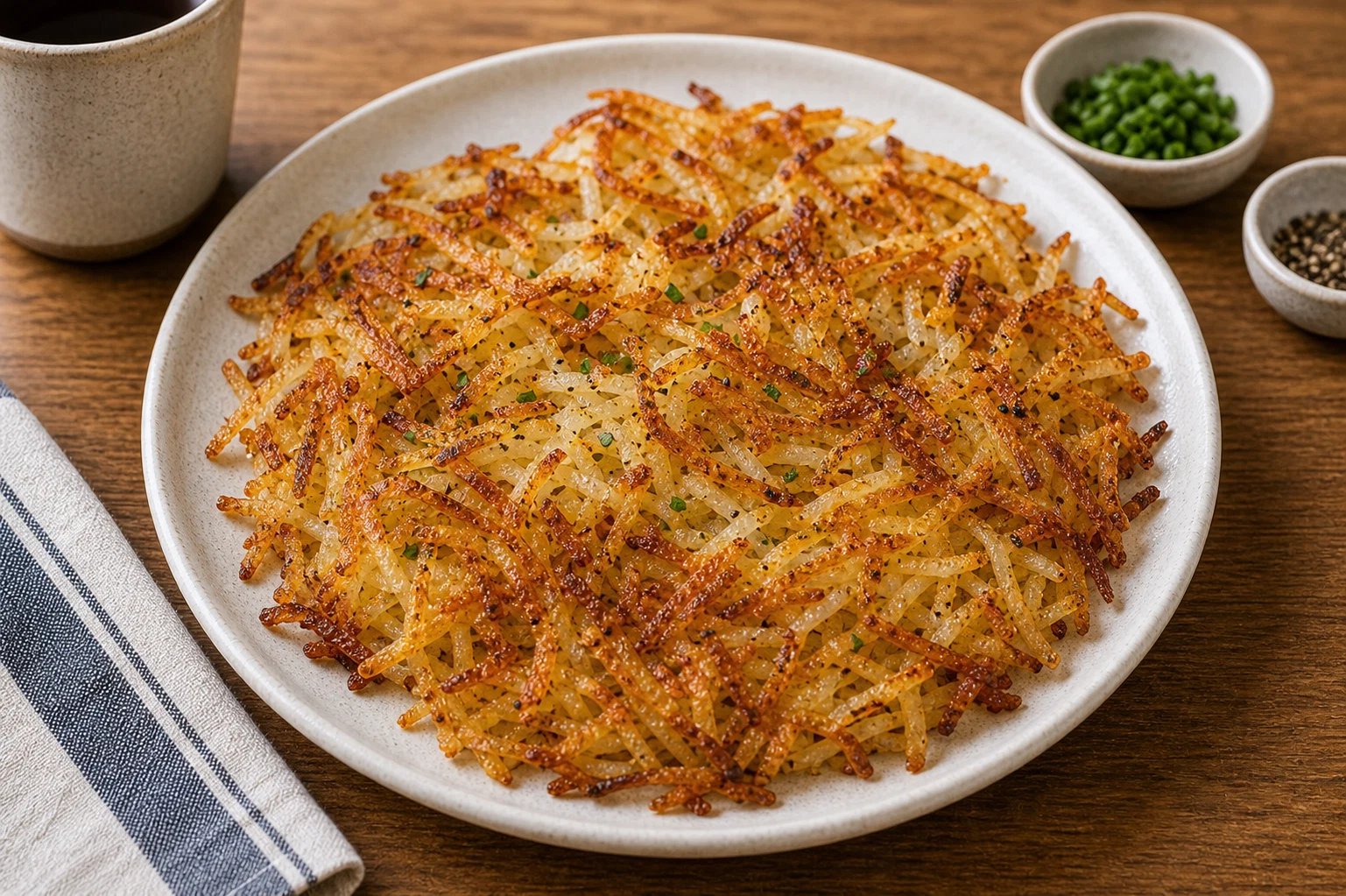 9. Crispy Skillet Hash Browns Photographic Plate