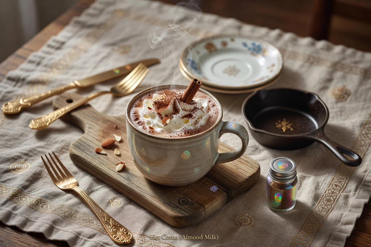 15. Almond Milk Hot Cocoa Photographic Plate