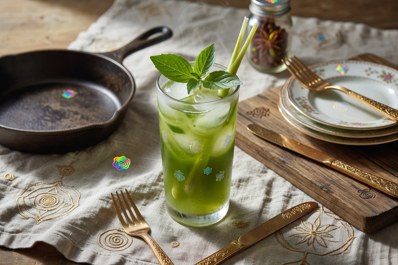 1. Jade Iced Green Tea Photographic Plate