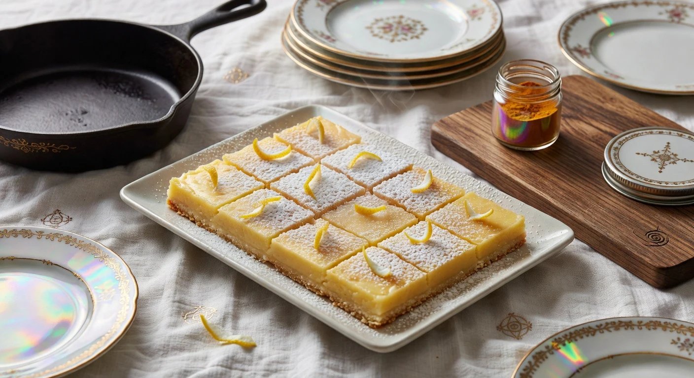 18. Lemon Bars Photographic Plate