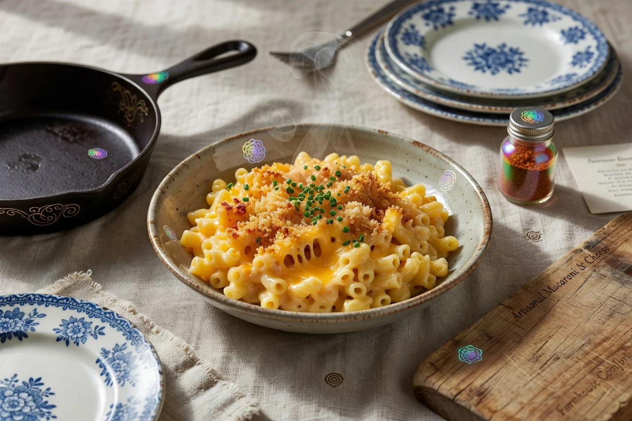 6. Velvet Mac & Cheese Photographic Plate