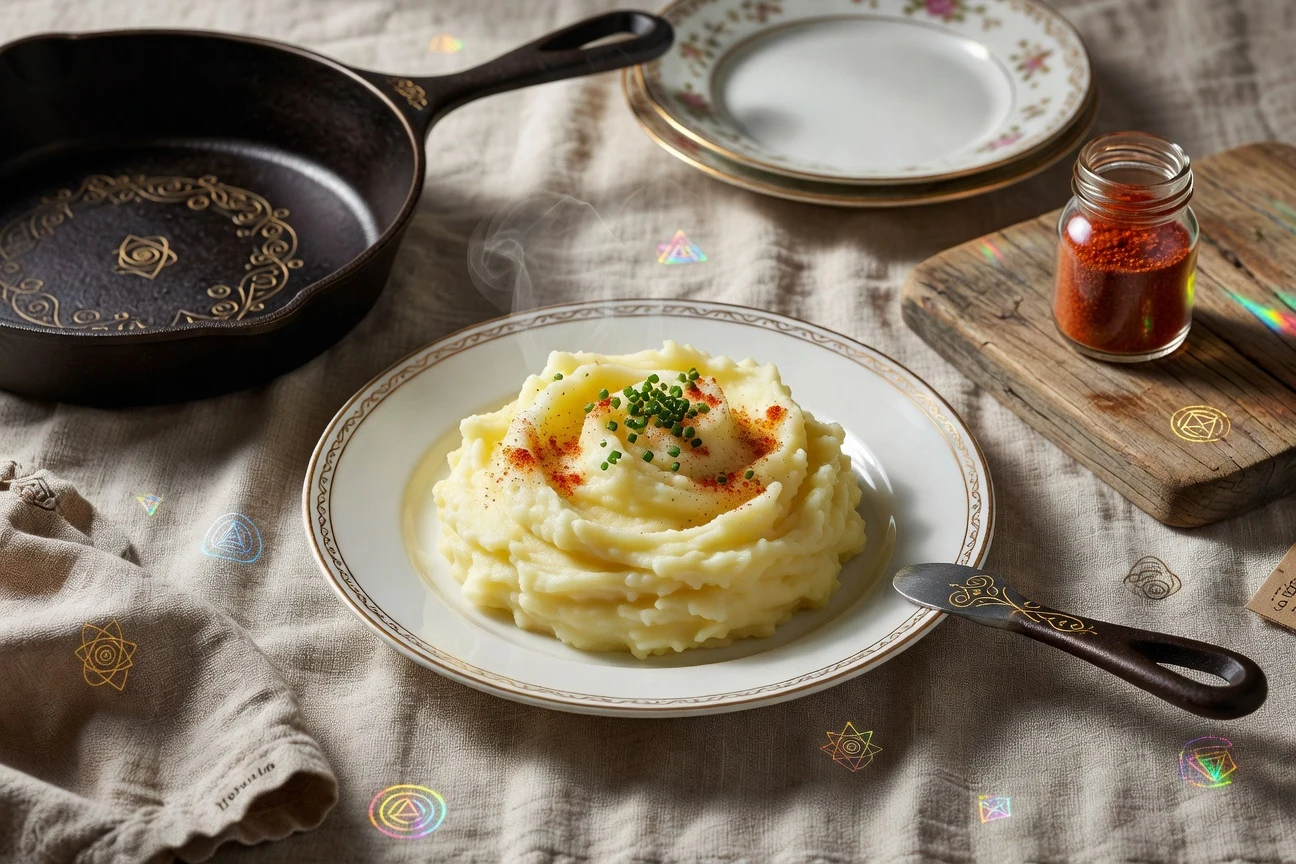 S.O.S. — Mashed Potatoes with Hamburger Gravy Photographic Plate