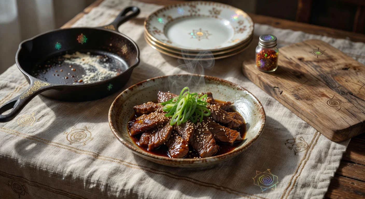 3. Wok-Seared Mongolian Beef Photographic Plate