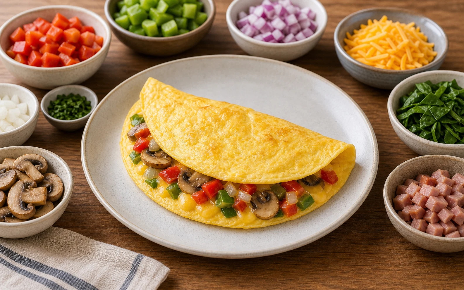 10. Garden Fold Omelette Bar Photographic Plate