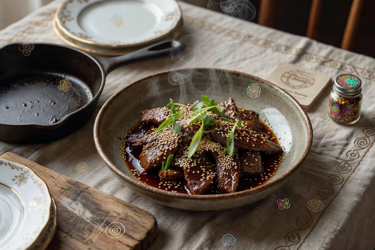 6. Toasted Sesame Beef Photographic Plate
