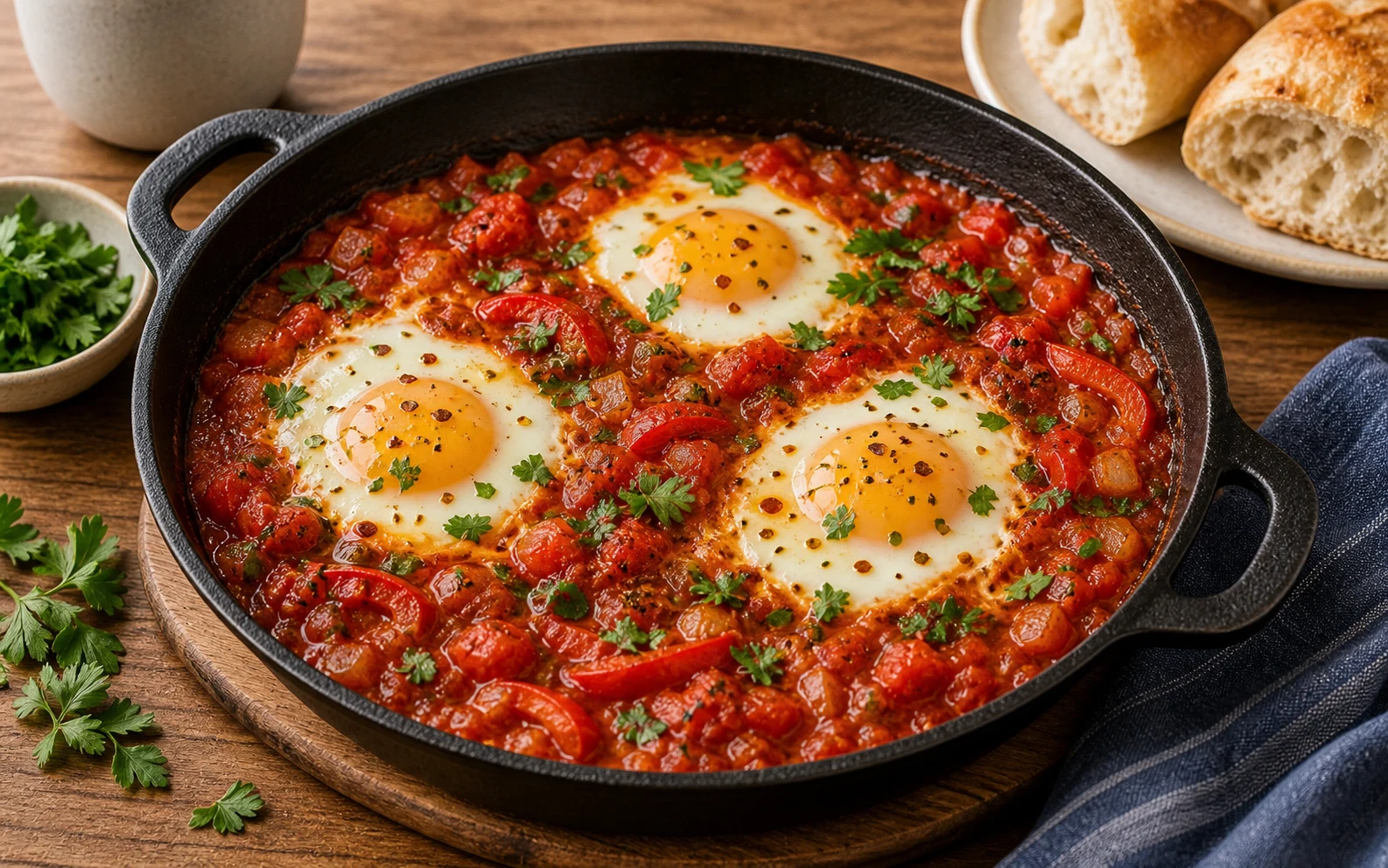 14. North African Skillet Eggs Photographic Plate