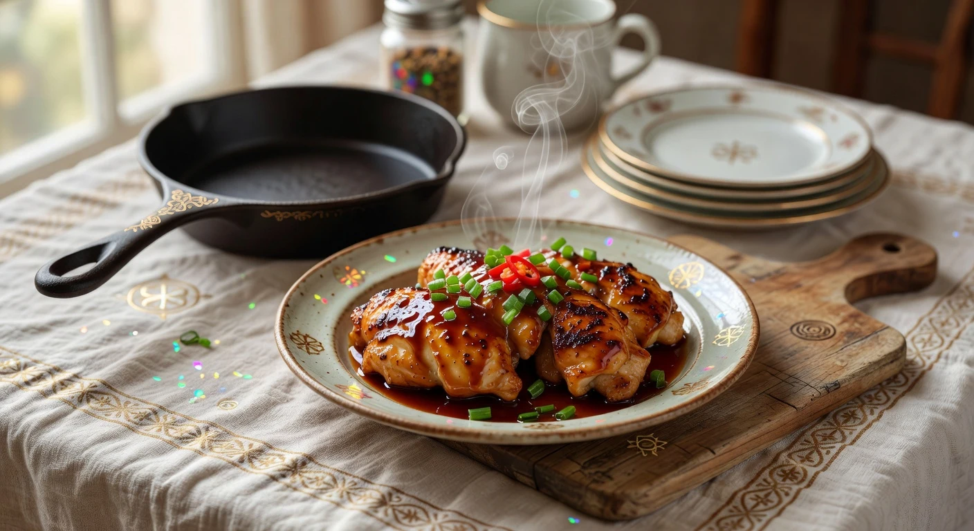 1. Ginger-Glaze Teriyaki Chicken Photographic Plate