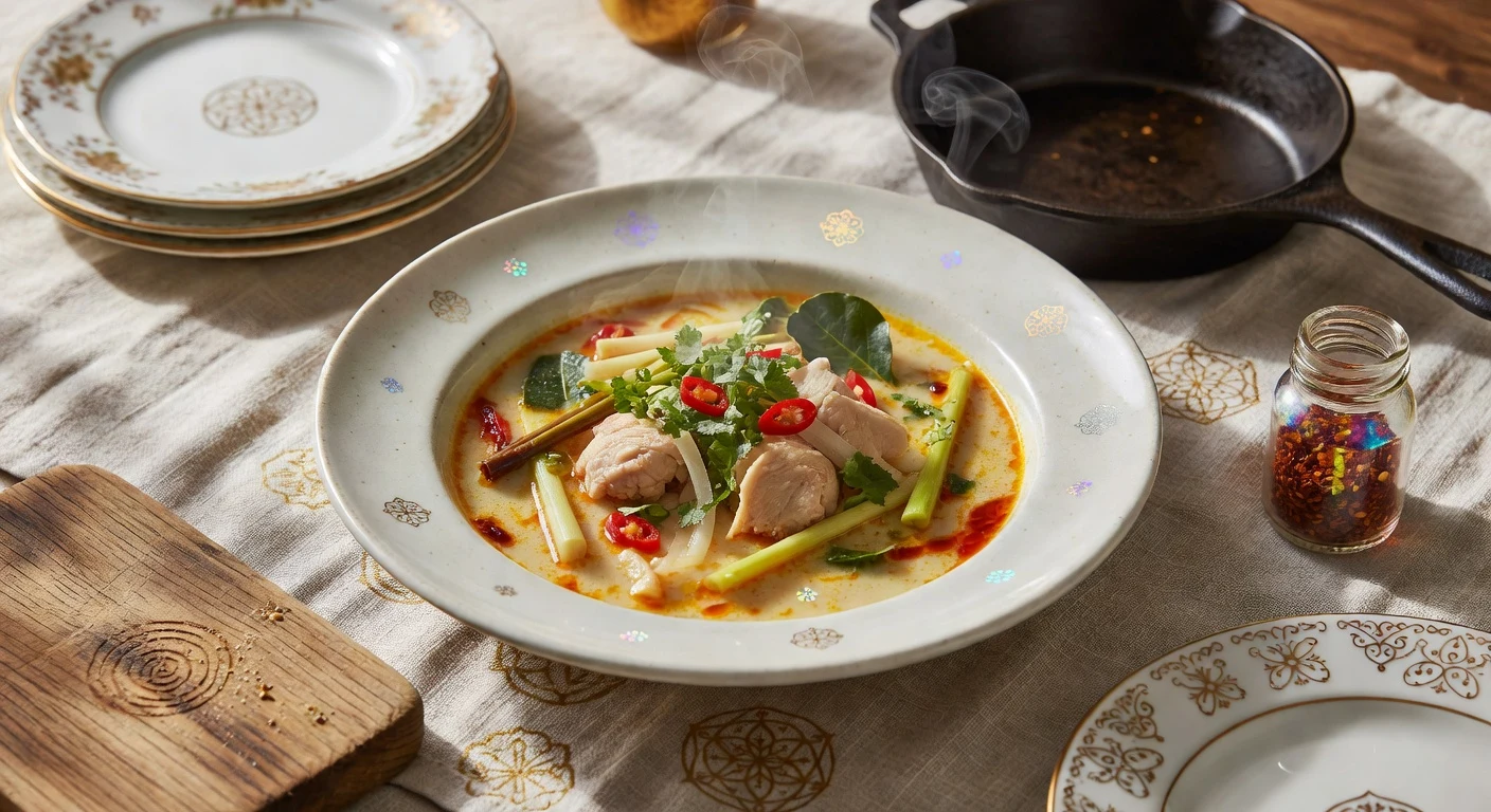 1. Lime-Coconut Tom Kha Gai Photographic Plate