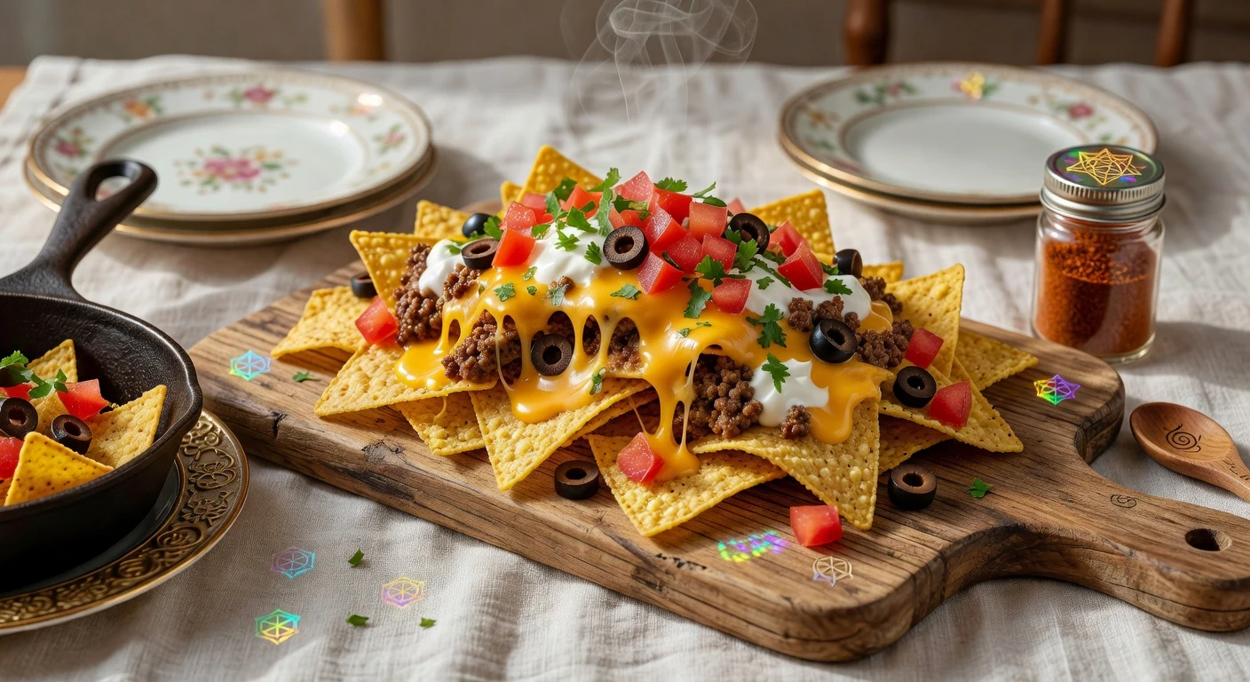 Recipe 8: Loaded Game-Night Nachos Photographic Plate