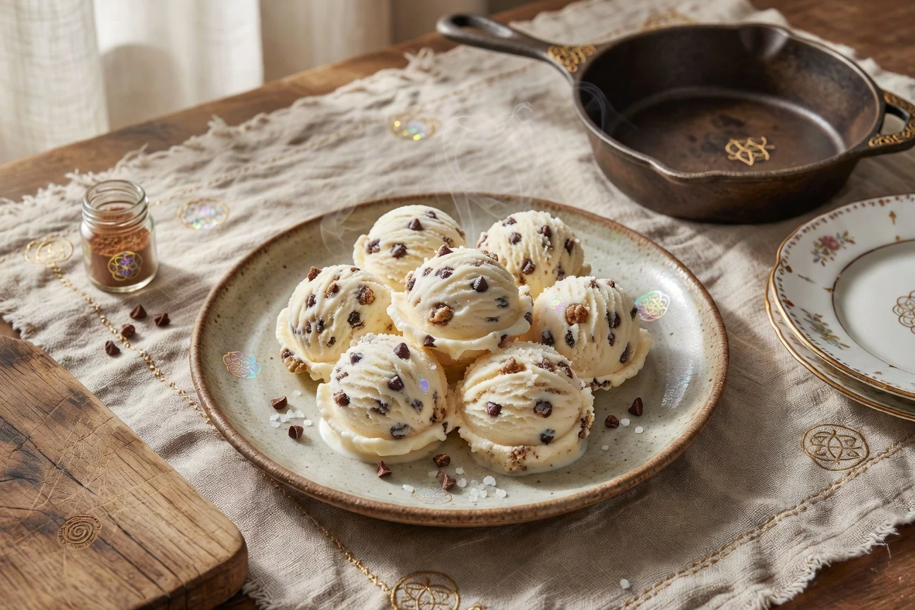 7. Cookie Dough Ice Cream Bites Photographic Plate