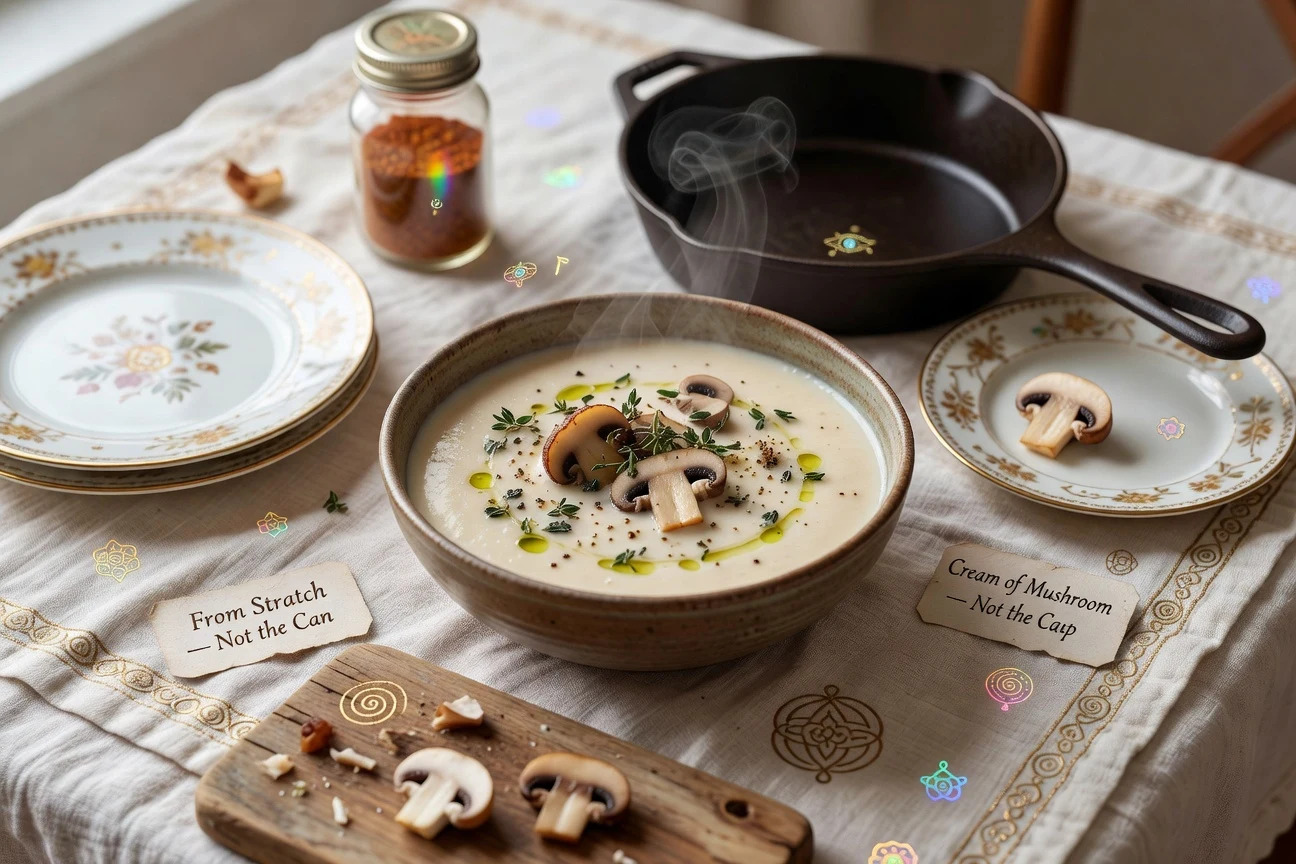 2. Cream of Mushroom Soup (From Scratch — Not the Can) Photographic Plate