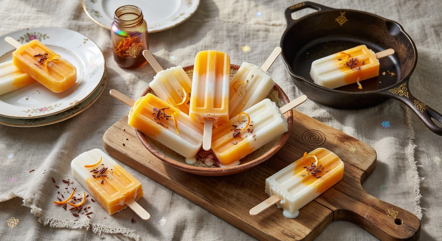 5. Creamsicle Popsicles Photographic Plate