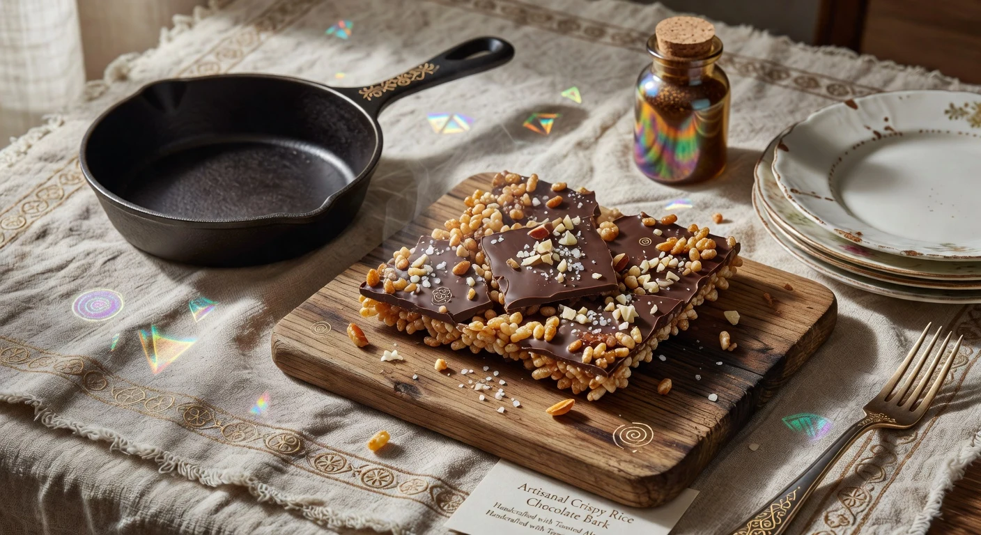 9. Crispy Rice Chocolate Bark Photographic Plate