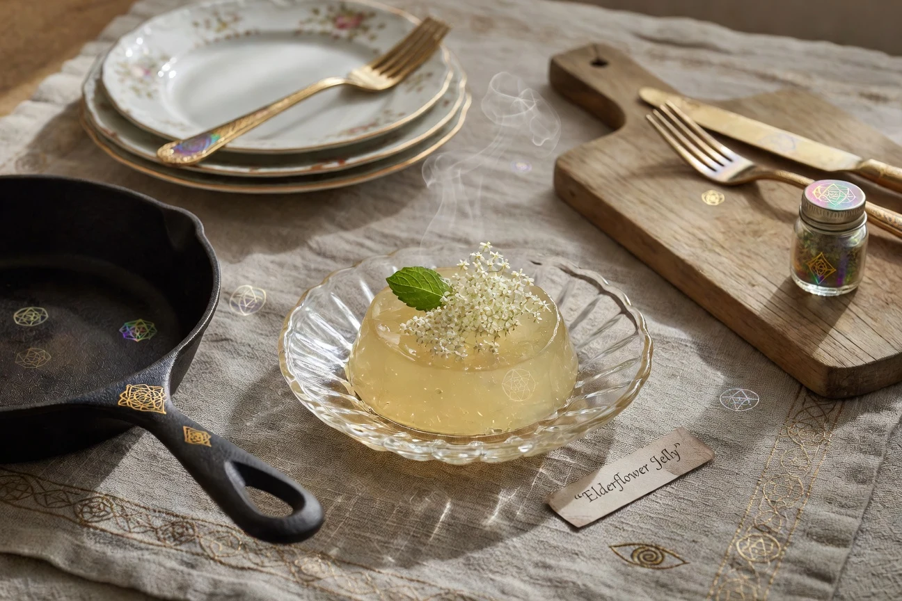 11. Elderflower Jelly Photographic Plate