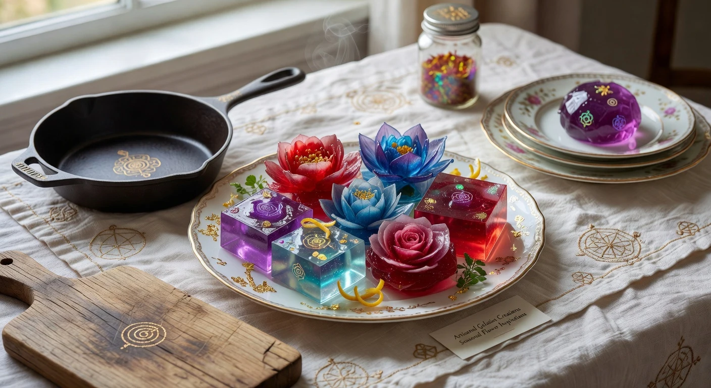 12. Fancy Gelatin Art (Flower/3D Designs) Photographic Plate