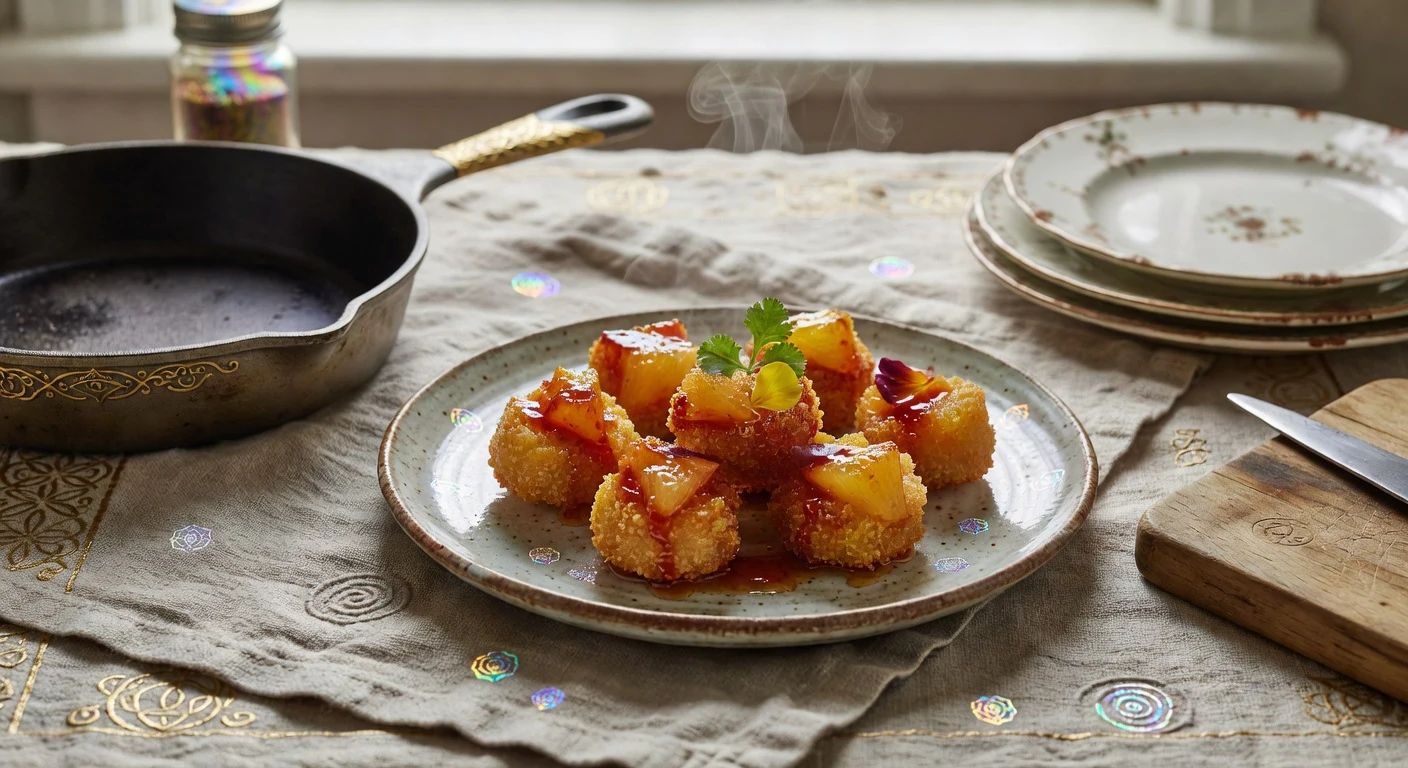10. Frozen Hot Sauce Honey Pineapple Bites Photographic Plate