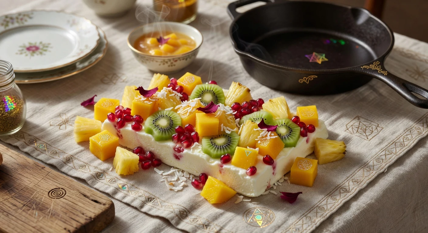 8. Frozen Yogurt Bark: Tropical Edition Photographic Plate