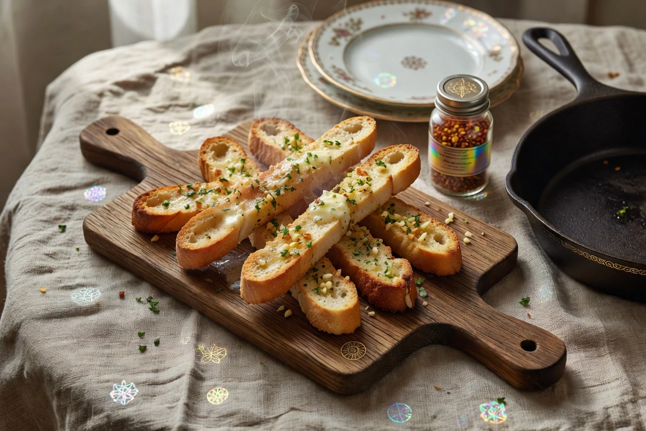 6. GF Garlic Breadsticks Photographic Plate