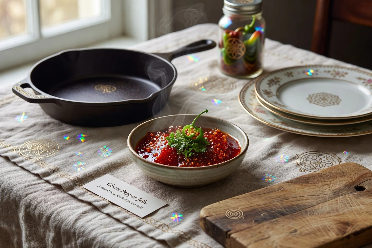 10. Ghost Pepper Jelly Photographic Plate