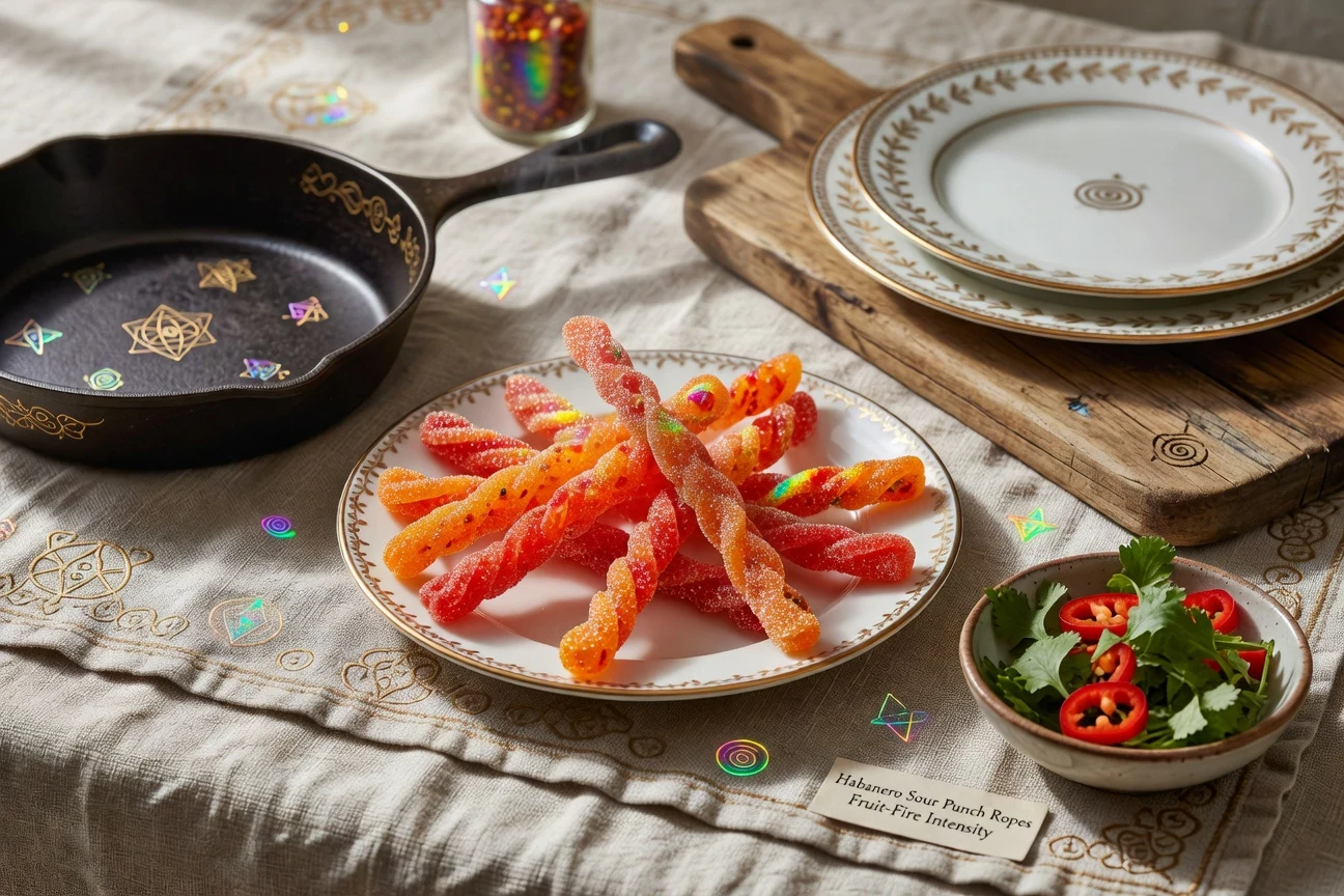 29. Habanero Sour Punch Ropes (Fruit-Fire Ropes) Photographic Plate