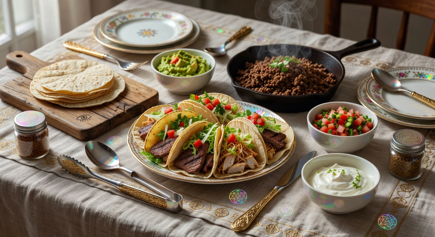 20. Homemade Taco Night (Full Spread) Photographic Plate