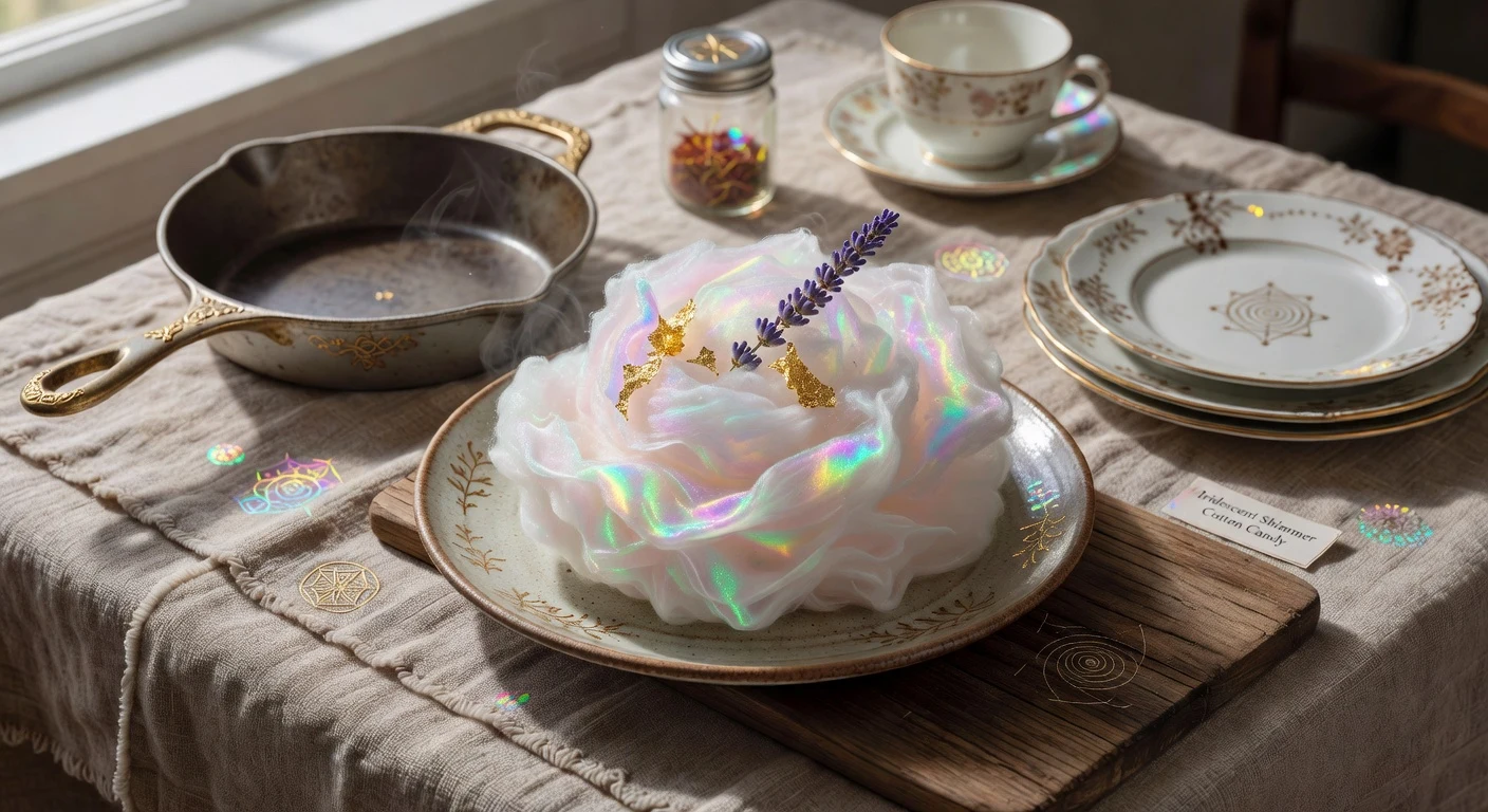 20. Iridescent Shimmer Cotton Candy Photographic Plate