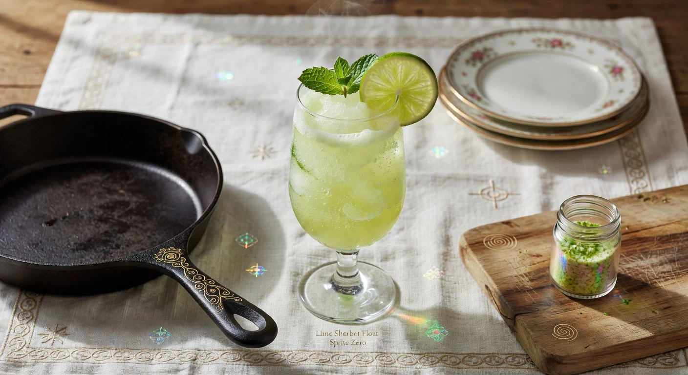 9. Lime Sherbet Float with Sprite Zero Photographic Plate