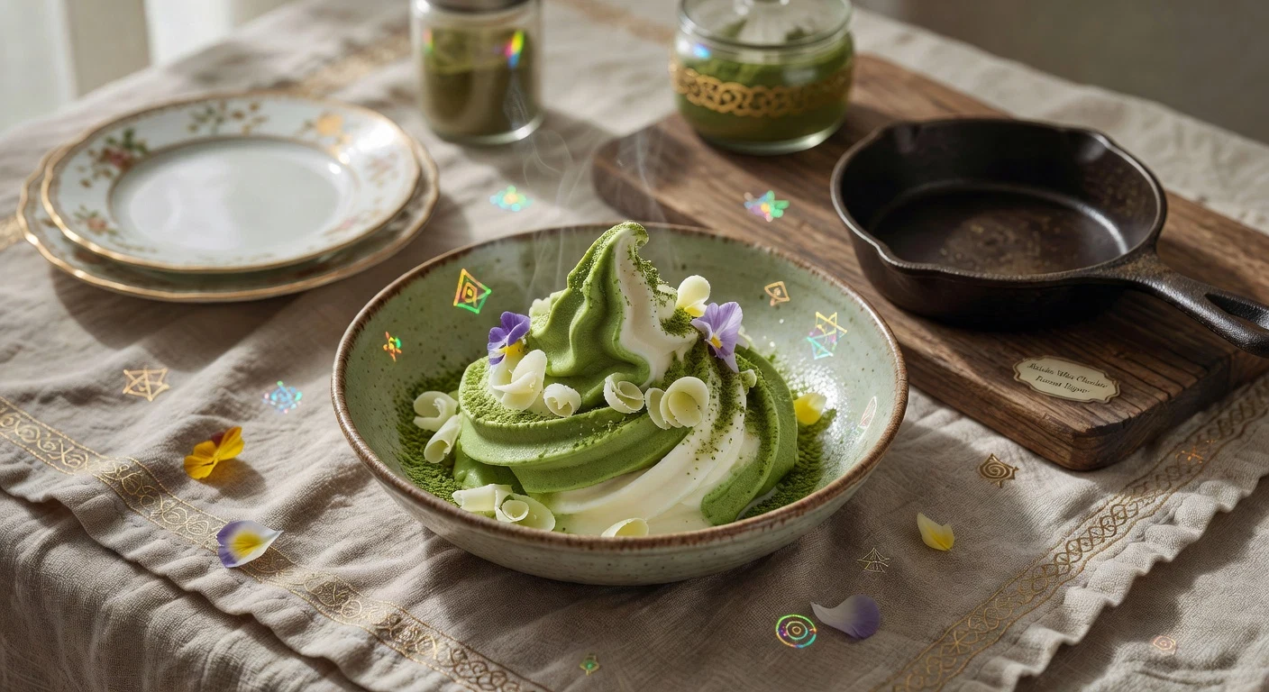 11. Matcha White Chocolate Frozen Yogurt Photographic Plate