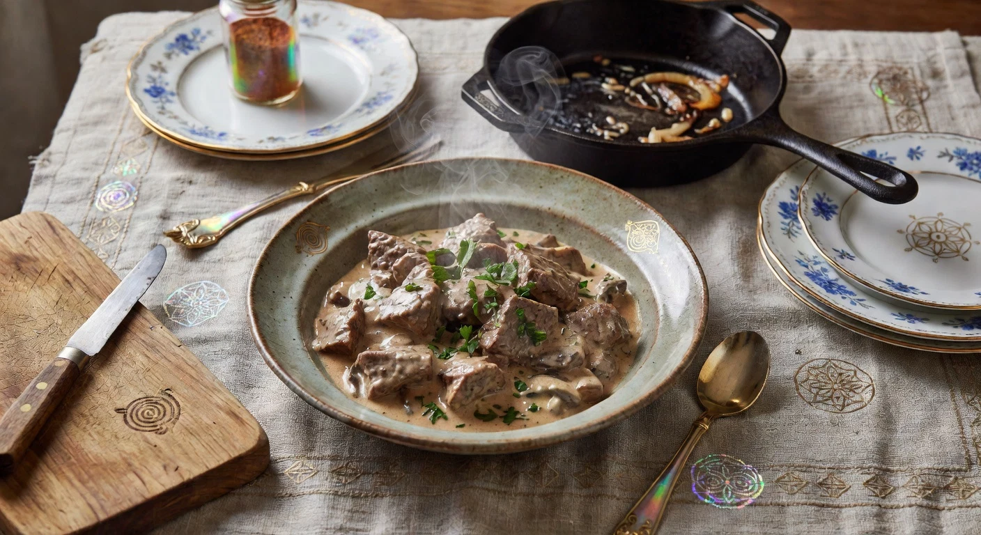 Mom's Beef Stroganoff Photographic Plate