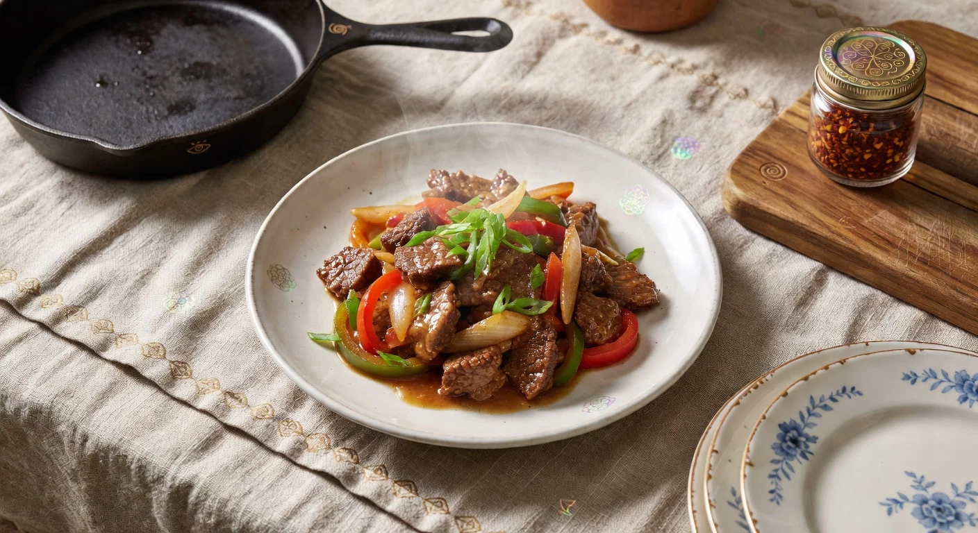 Mom's Beijing Beef (Panda Express Dupe) Photographic Plate