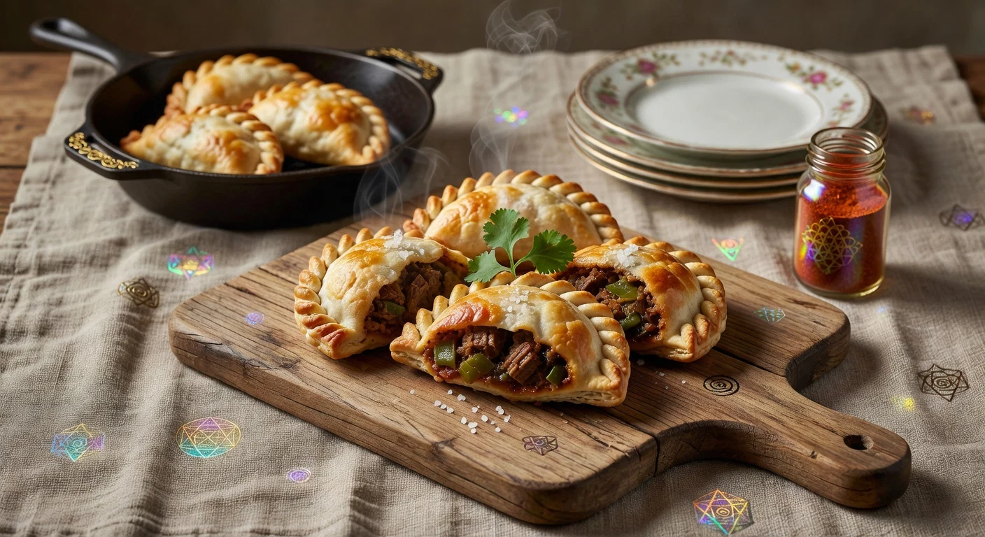 Mom's Green Chile Beef Empanadas Photographic Plate