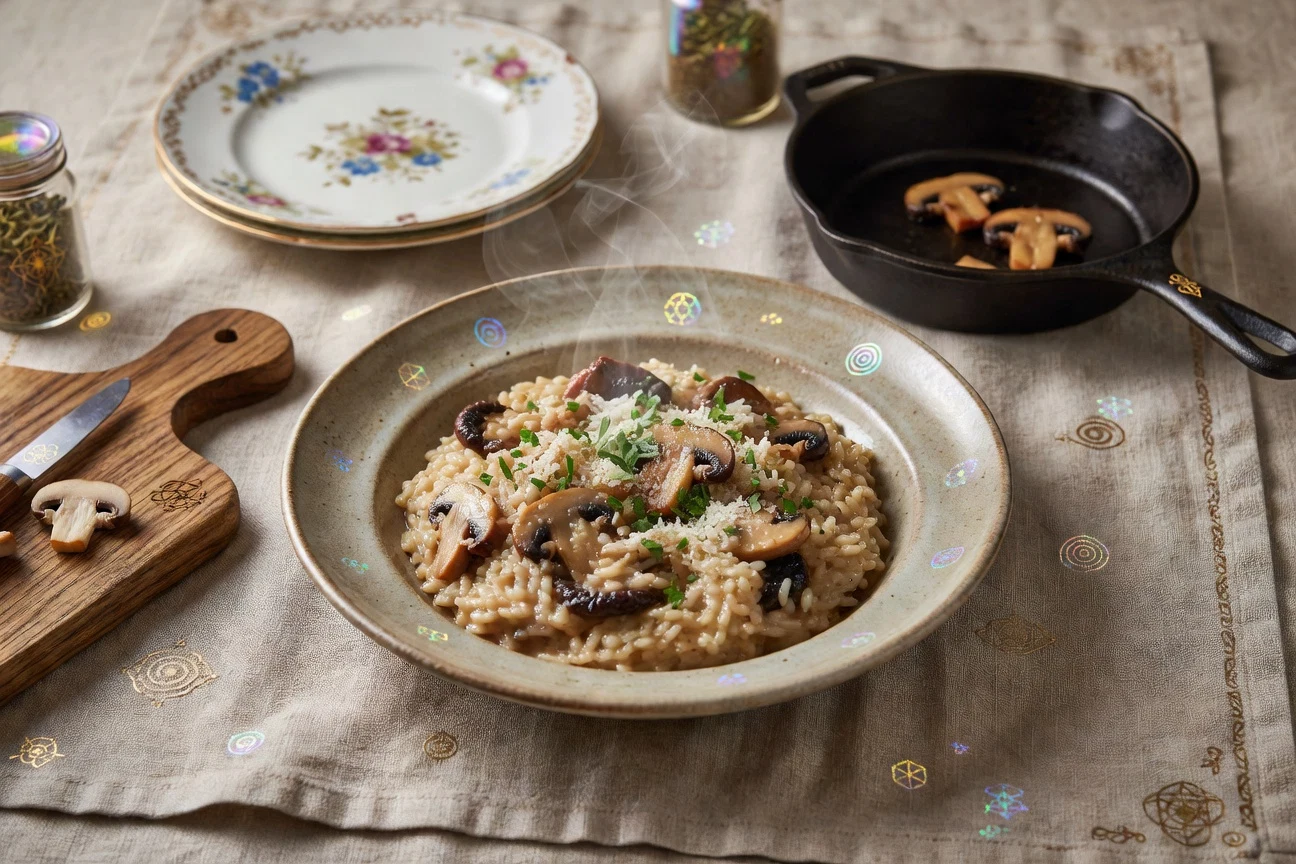 4. Mushroom Risotto (Vespa's Favorite) Photographic Plate